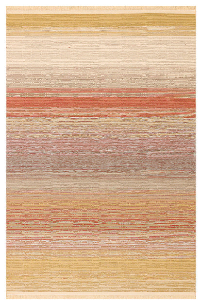 Kutnu Kilim KTN 02 Natural Ombre Renk Geçişli Çift Taraflı Yıkanabilir Hav Vermez Salon Kilimi