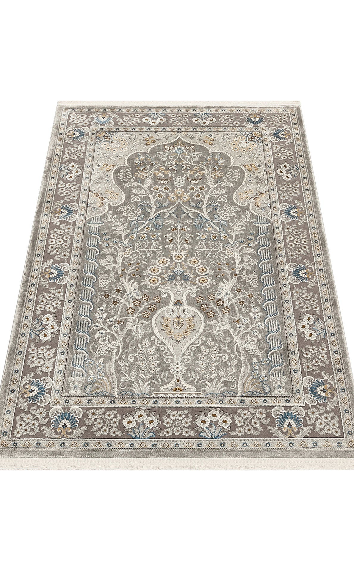 PLM SCD 01 DARK GREY  - PALMIRA SECCADE - Yüksek Kaliteli Sık Dokuma Modern Seccade