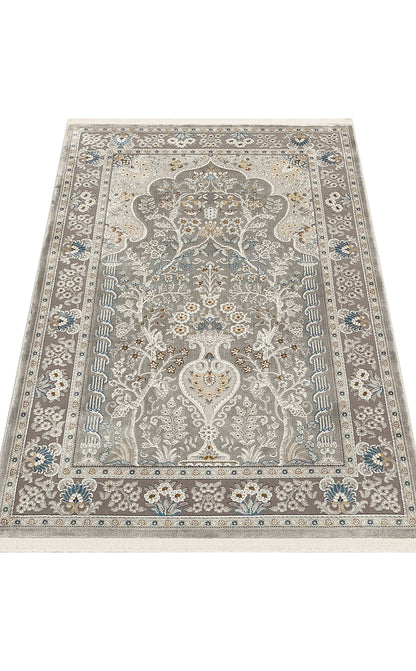 PLM SCD 01 DARK GREY  - PALMIRA SECCADE - Yüksek Kaliteli Sık Dokuma Modern Seccade