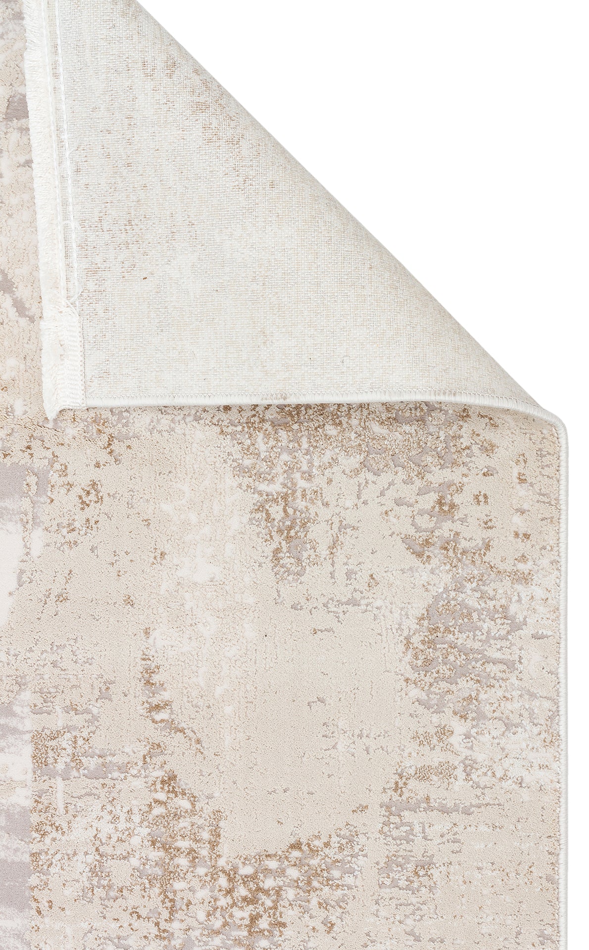 Padona PDN 06 Bej Gri - Extra Yumuşak Dokulu Sık Dokuma Modern Eskitme Desenli Halı