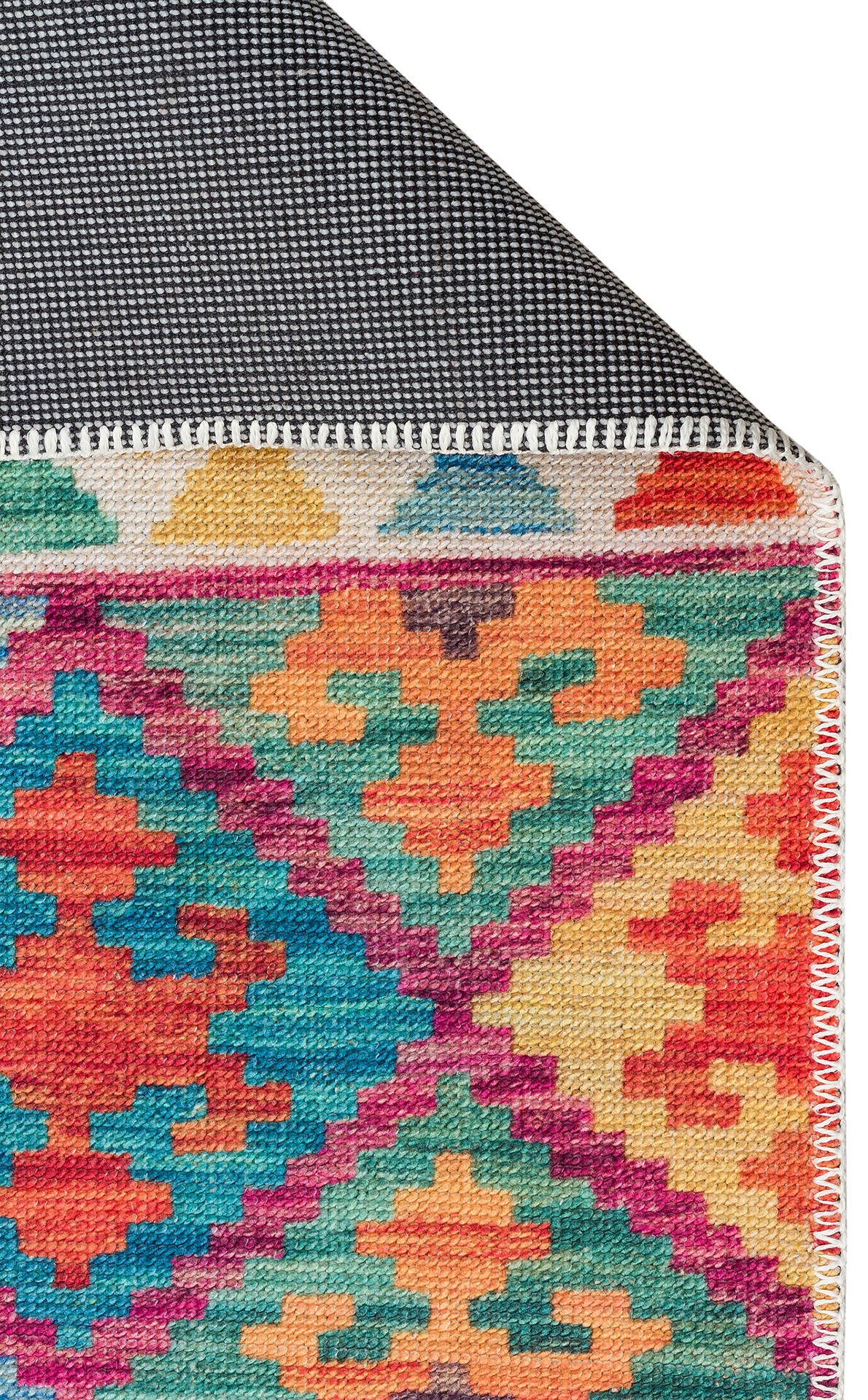 ELS 107 MULTY  - ELISTA - Vintage Desenlere Sahip Kaydırmaz Yıkanabilir Modern Halı