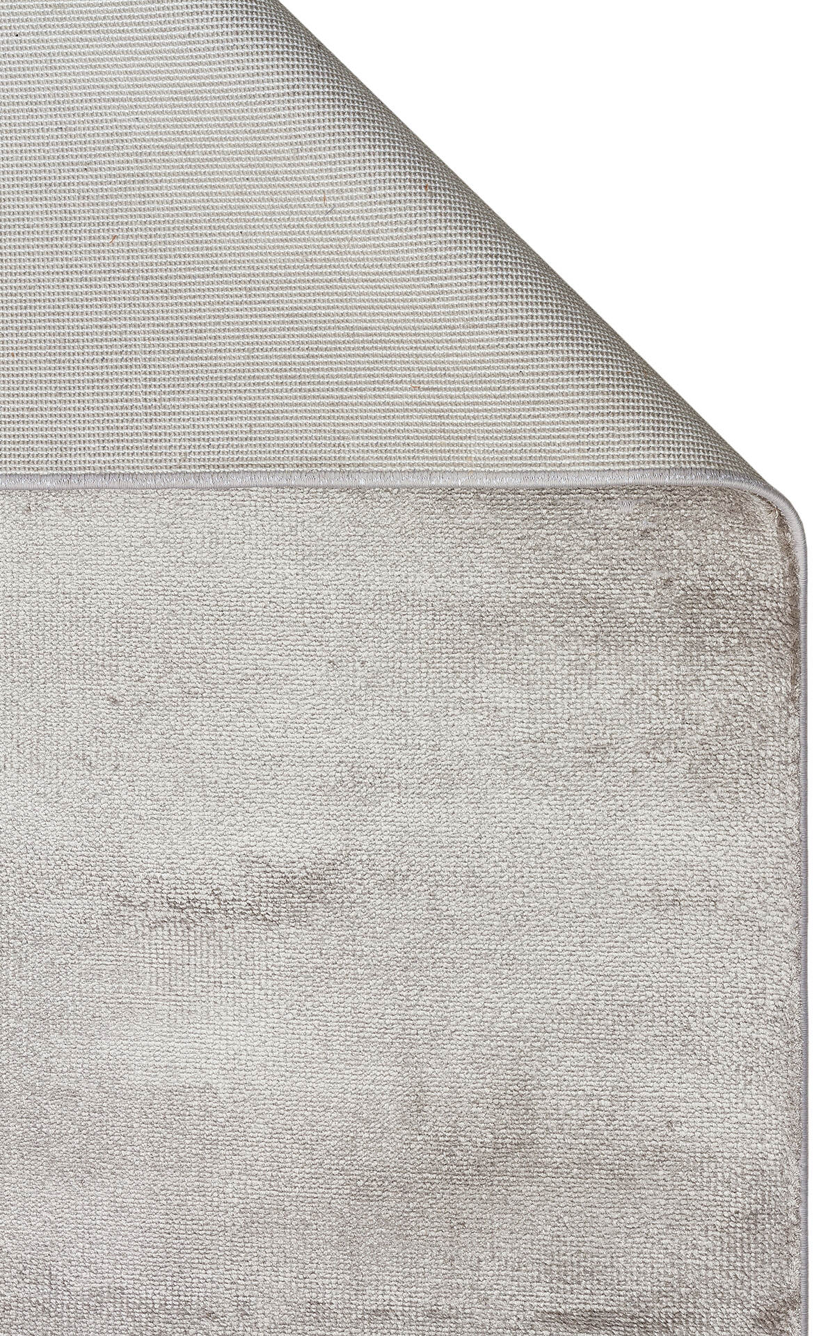 VT PLAIN SILVER  - VELVET - Düz Renk El Emeği ile Özel Tezgahlarda Üretilen Viskon Uşak Halısı 