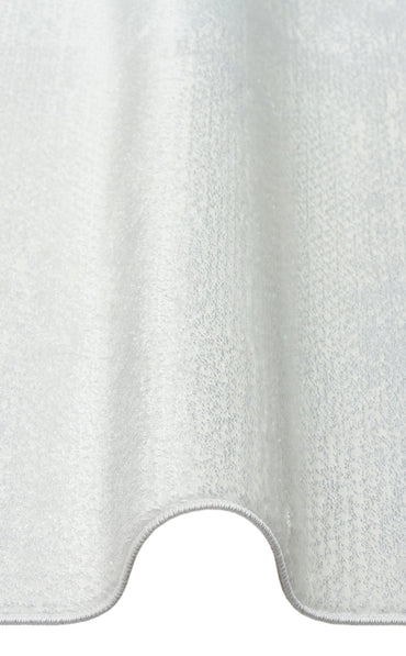 ST 21 WHITE XW  - SATEEN - Hav Toz Vermez Yıkanabilir Kaymaz İnce Dokuma Modern Halı 