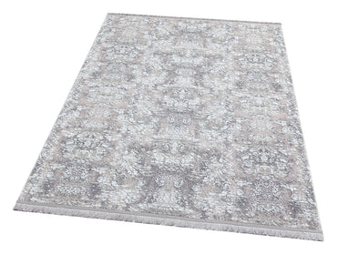 ST 06 GREY XW  - SATEEN - Hav Toz Vermez Yıkanabilir Kaymaz İnce Dokuma Modern Halı 