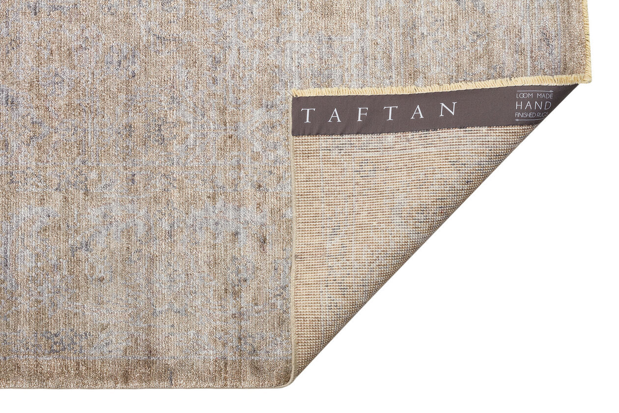 TF 02 BEIGE  - TAFTAN - Pakistan Overdyed Tarzı Halı, Özel Tezgah Üretilen Uşak Halısı