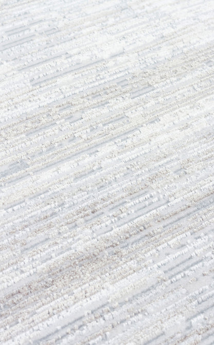 ST 107 LIGHT GREY  - SATEEN - Yıkanabilir Kaymaz Tabanlı Hav Vermez Sık Dokuma Modern Halı