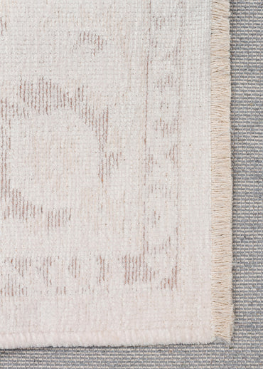 Liza LIZ 03 Beyaz XW - Düz Pamuk Dokulu Kilim Kaymaz Tabanlı, Yıkanabilir, Uzun Ömürlü Kilim
