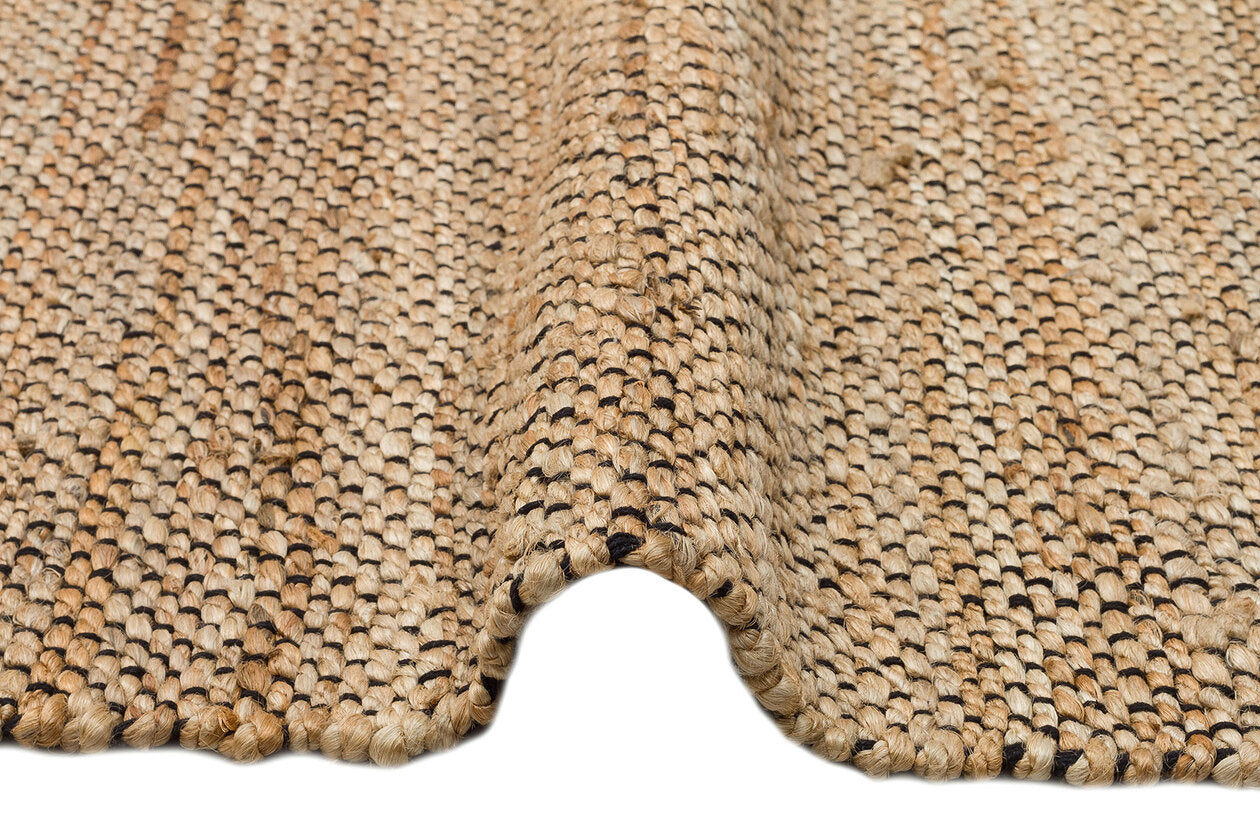 Echo ECH 07 NATURAL Siyah - Çift Taraflı Doğal El Dokuma Jüt Halı