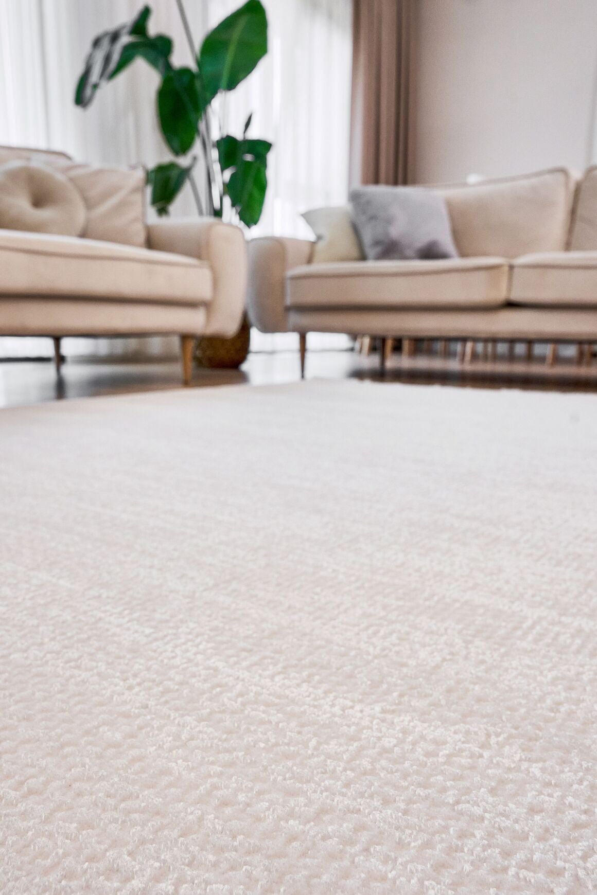 Azur 6541 Açık Gri - Modern Akrilik Halı | Salon Oturma Halısı