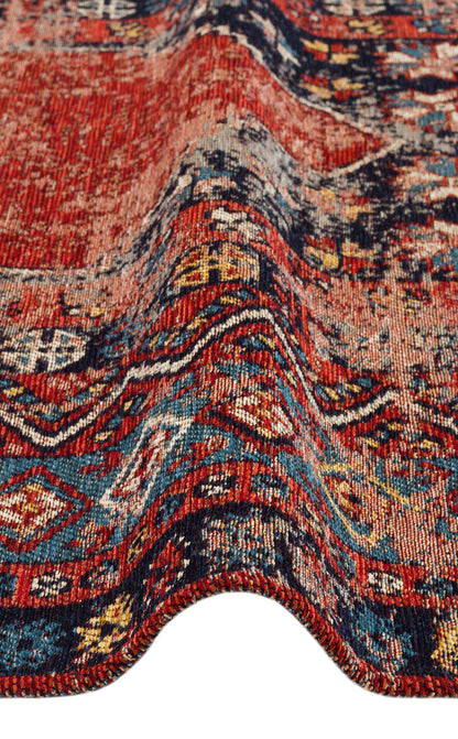 Anadolu Kilim AND 04 MULTY - Yıkanabilir Kaymaz Kilim | Anadolu Desen Kilim
