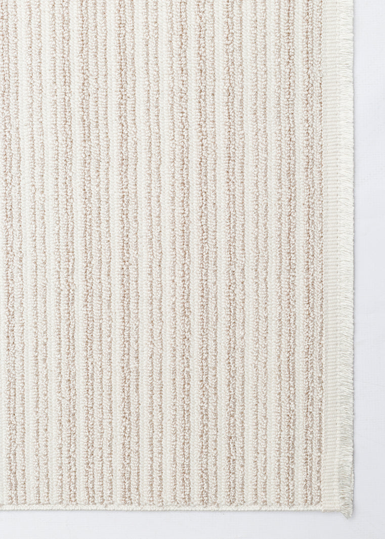 MONO LOOP 03 Krem Bukleli Sisal Dokuma Yıkanabilir Kaymaz Tabanlı Kolay Temizlenebilir Makine Halısı