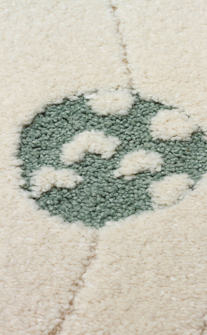 PCL 02 CREAM MULTY  - PICCOLO - Pastel Renkli Hav ve Toz Vermeyen Çocuk Halısı