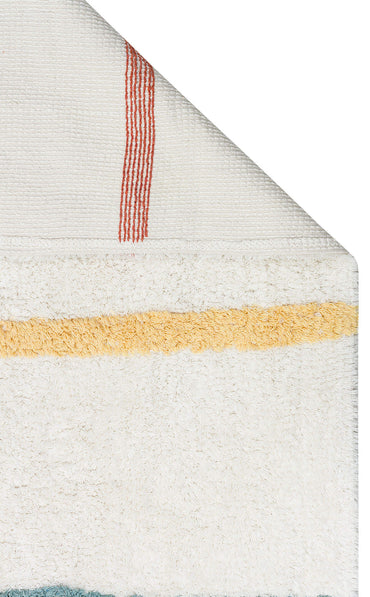 Cotton Boon XW CBN 01 Çok Renkli - Yıkanabilir Kaymaz Naturel Pamuk Bebek Halısı