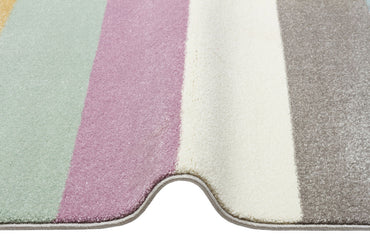 Kids KDS 22 Pastel - Yumuşak Dokulu Hav Toz Vermez Çocuk Halısı