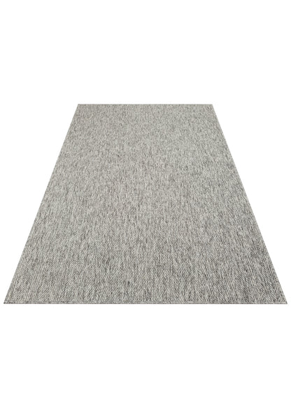 VENTURA SISAL VNT 2704 Gri  İç ve Dış Mekan Kullanımına Uygun Hav Vermeyen Kolay Temizlenebilir Bordürlü Sisal Görünümlü Halı