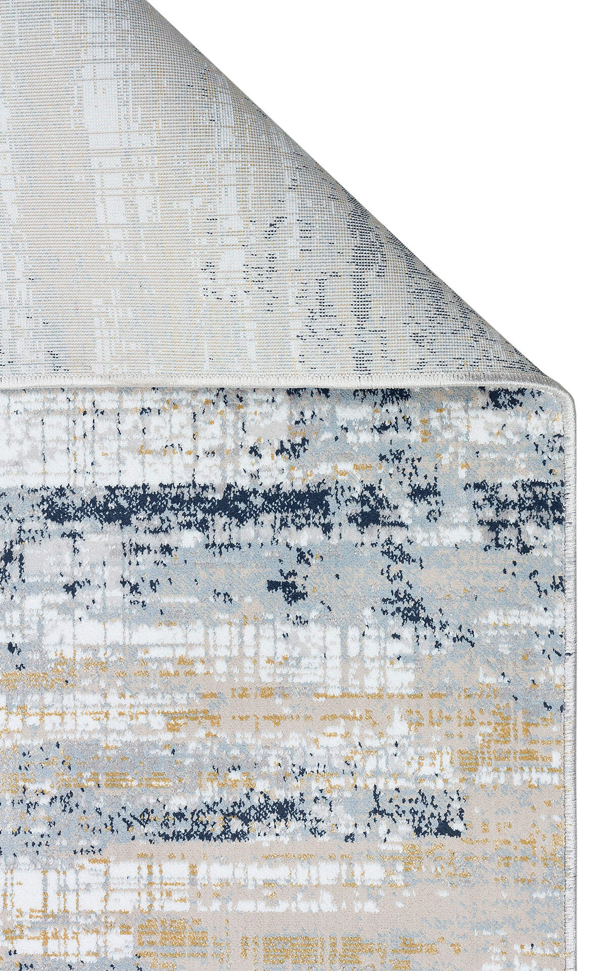 MDN 05 CREAM BLUE  - MODENA - Şık ve Modern Sıkı Dokuma Hav Toz Vermez Makine Halısı