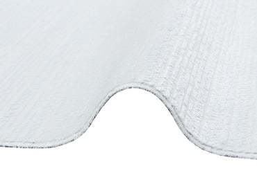 ST 09 WHITE XW  - SATEEN - Hav Toz Vermez Yıkanabilir Kaymaz İnce Dokuma Modern Halı 