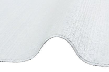 ST 09 WHITE XW  - SATEEN - Hav Toz Vermez Yıkanabilir Kaymaz İnce Dokuma Modern Halı 