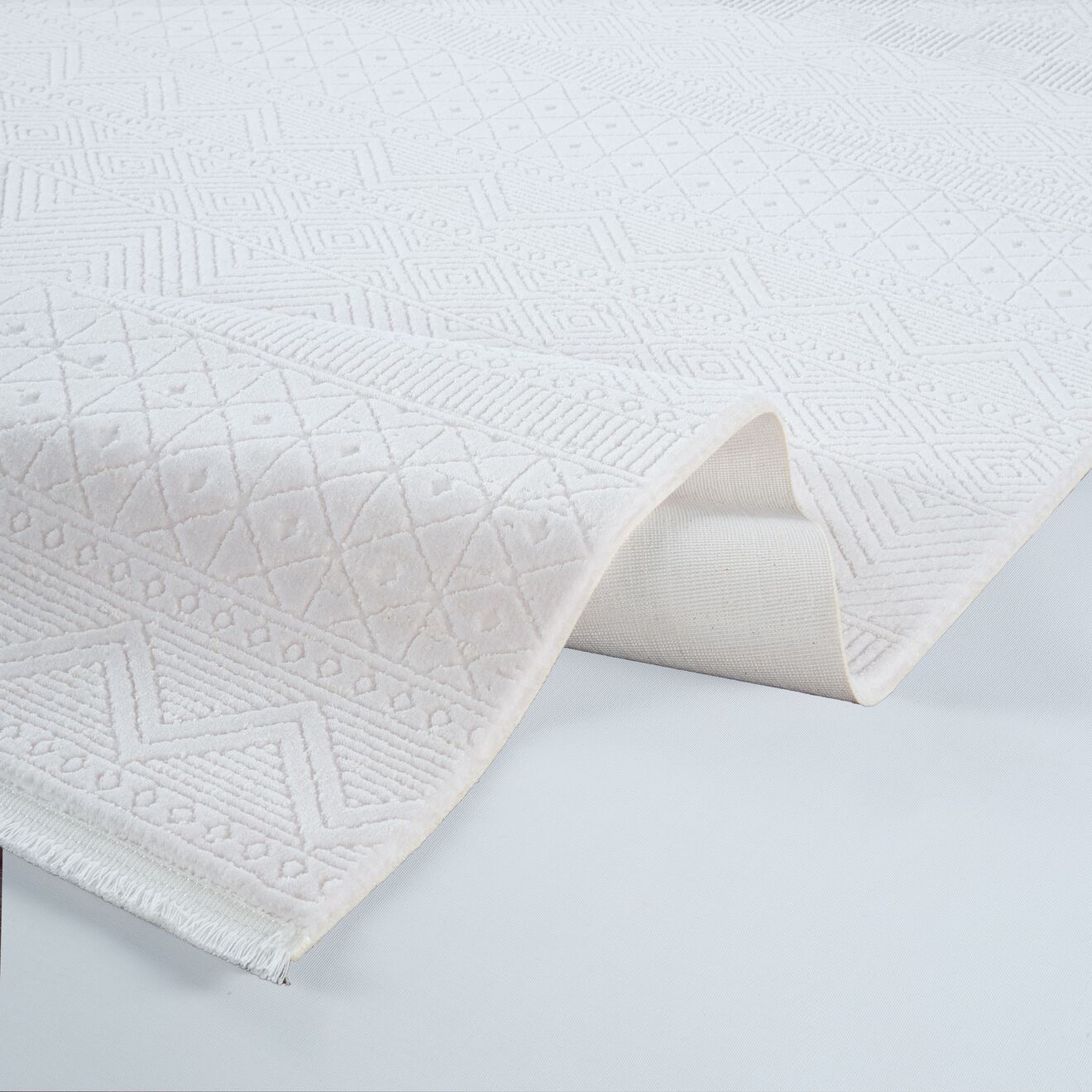 Azur 6521 Bej - Modern Akrilik Halı | Salon Oturma Halısı