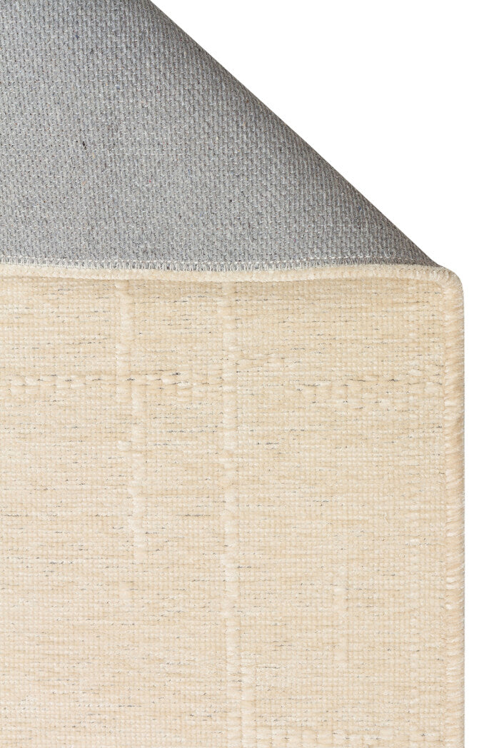 Liza LIZ 02 Bej - Düz Pamuk Dokulu Kilim Kaymaz Tabanlı, Yıkanabilir, Modern Uzun Ömürlü Kilim