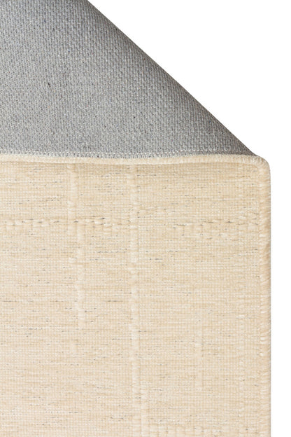 Liza LIZ 02 Bej - Düz Pamuk Dokulu Kilim Kaymaz Tabanlı, Yıkanabilir, Modern Uzun Ömürlü Kilim