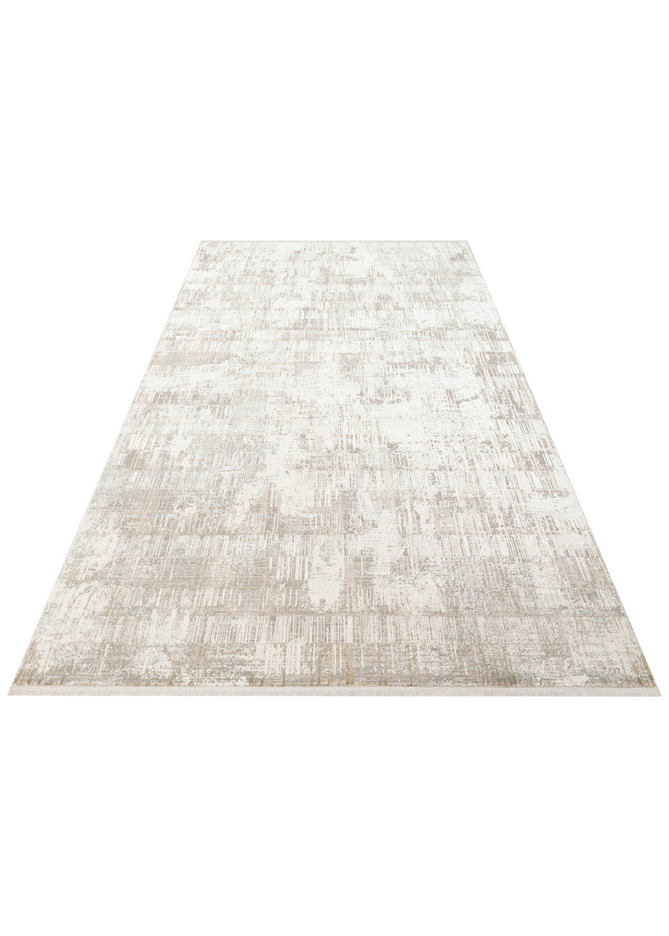 FRESCO XW FS 36 Krem Bej - Eskitme Dokulu Işıltılı Salon Halısı