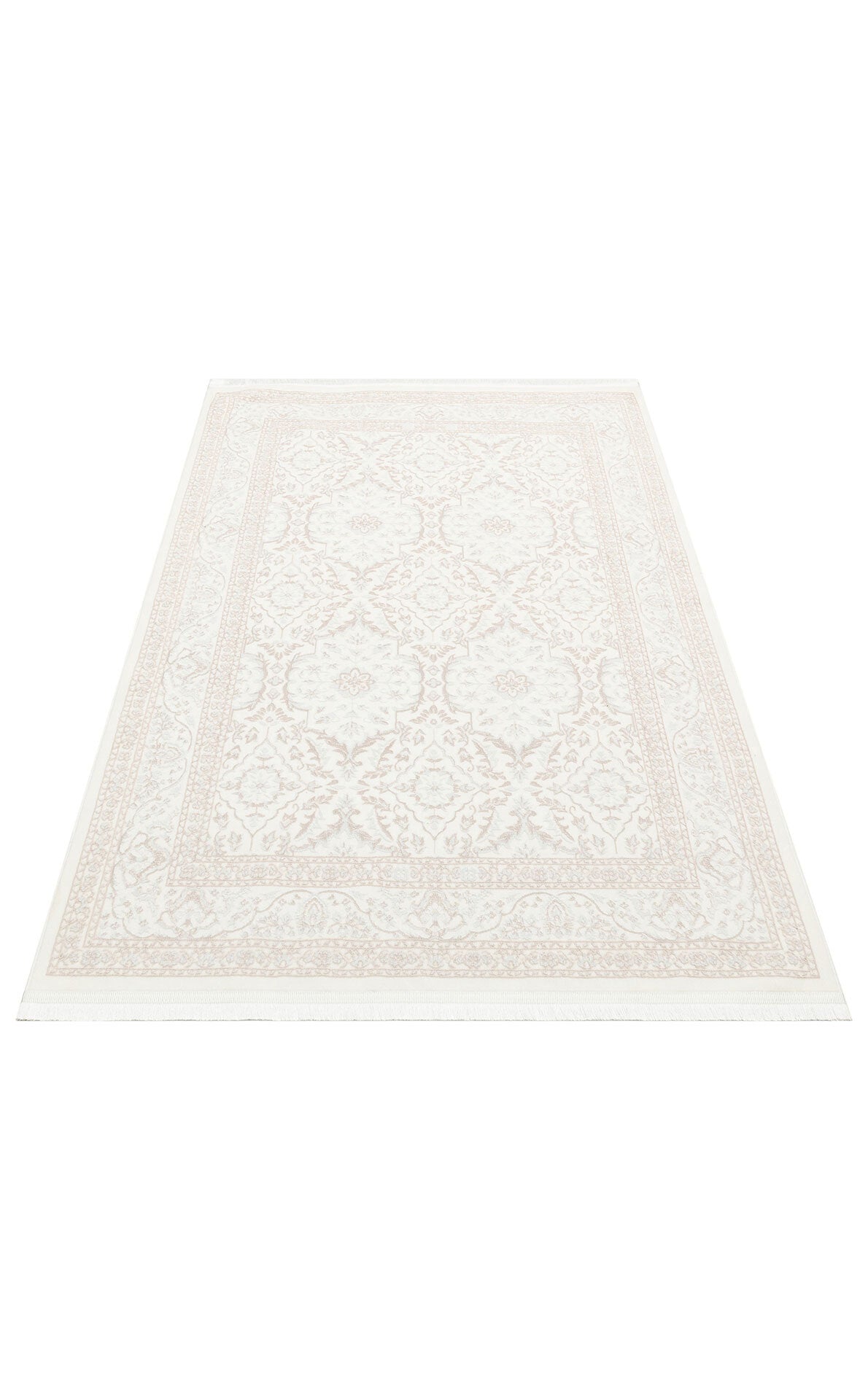 ST 19 WHITE XW  - SATEEN - Hav Toz Vermez Yıkanabilir Kaymaz İnce Dokuma Modern Halı 