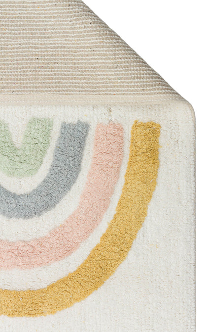 Cotton Boon XXW CBN 10 Çok Renkli - Yıkanabilir Kaymaz Natural Pamuk Bebek Halısı