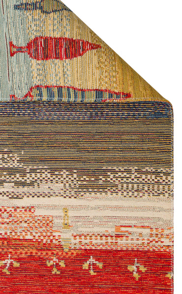 Nomad NMD 12 Toprak - Çift Taraflı Yıkanabilir Kilim | Otantik Kilim