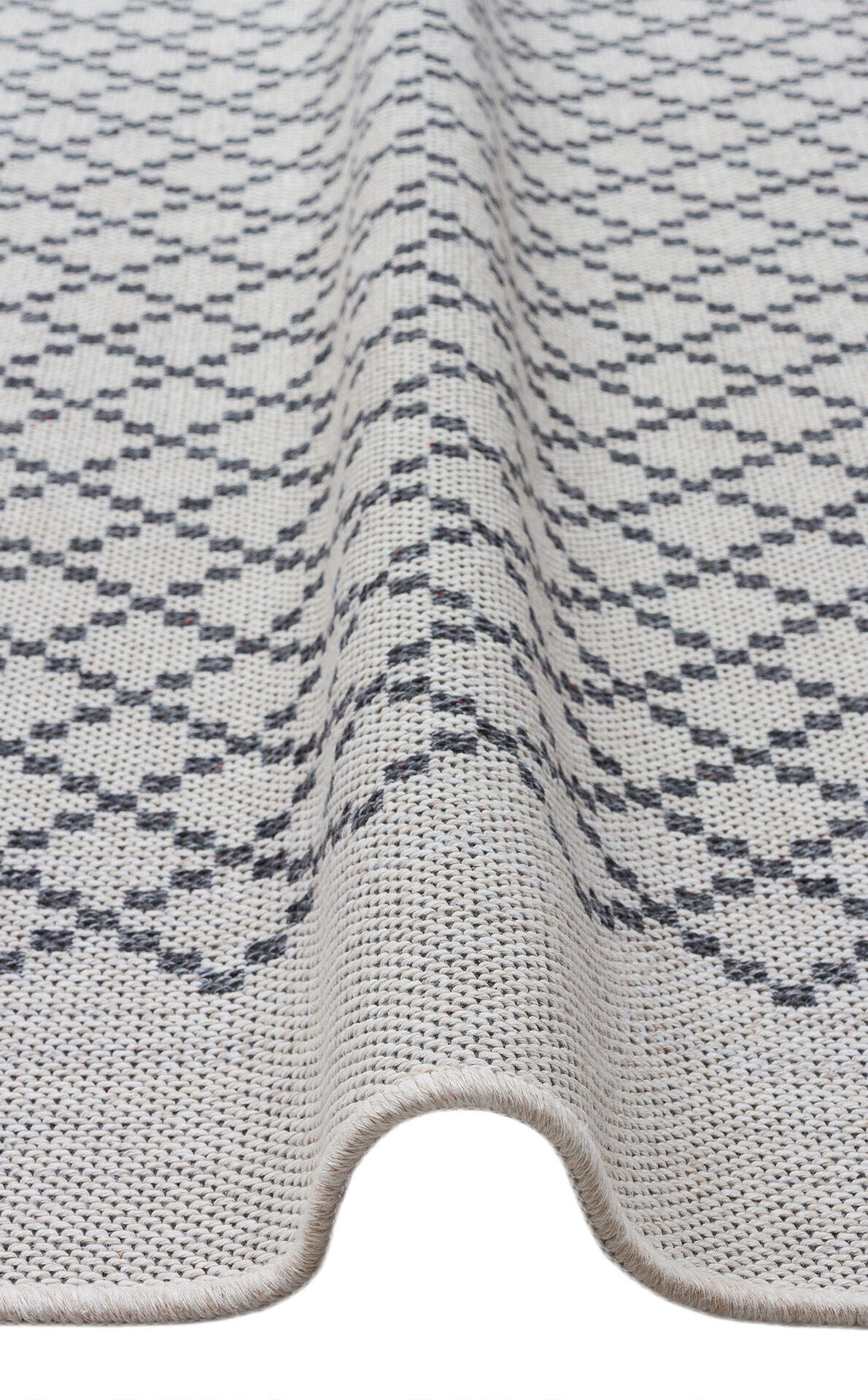 PNM 01 GREY  - PANAMA - Natural Yıkanabilir Kaymaz Tabanlı Tok Dokuma Kilim