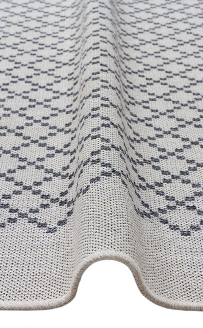 PNM 01 GREY  - PANAMA - Natural Yıkanabilir Kaymaz Tabanlı Tok Dokuma Kilim