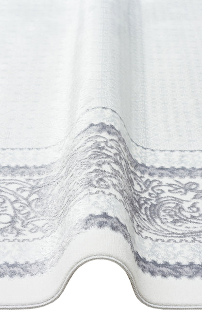 ST 102 GREY XW  - SATEEN - Hav Toz Vermez Yıkanabilir Kaymaz İnce Dokuma Modern Halı 