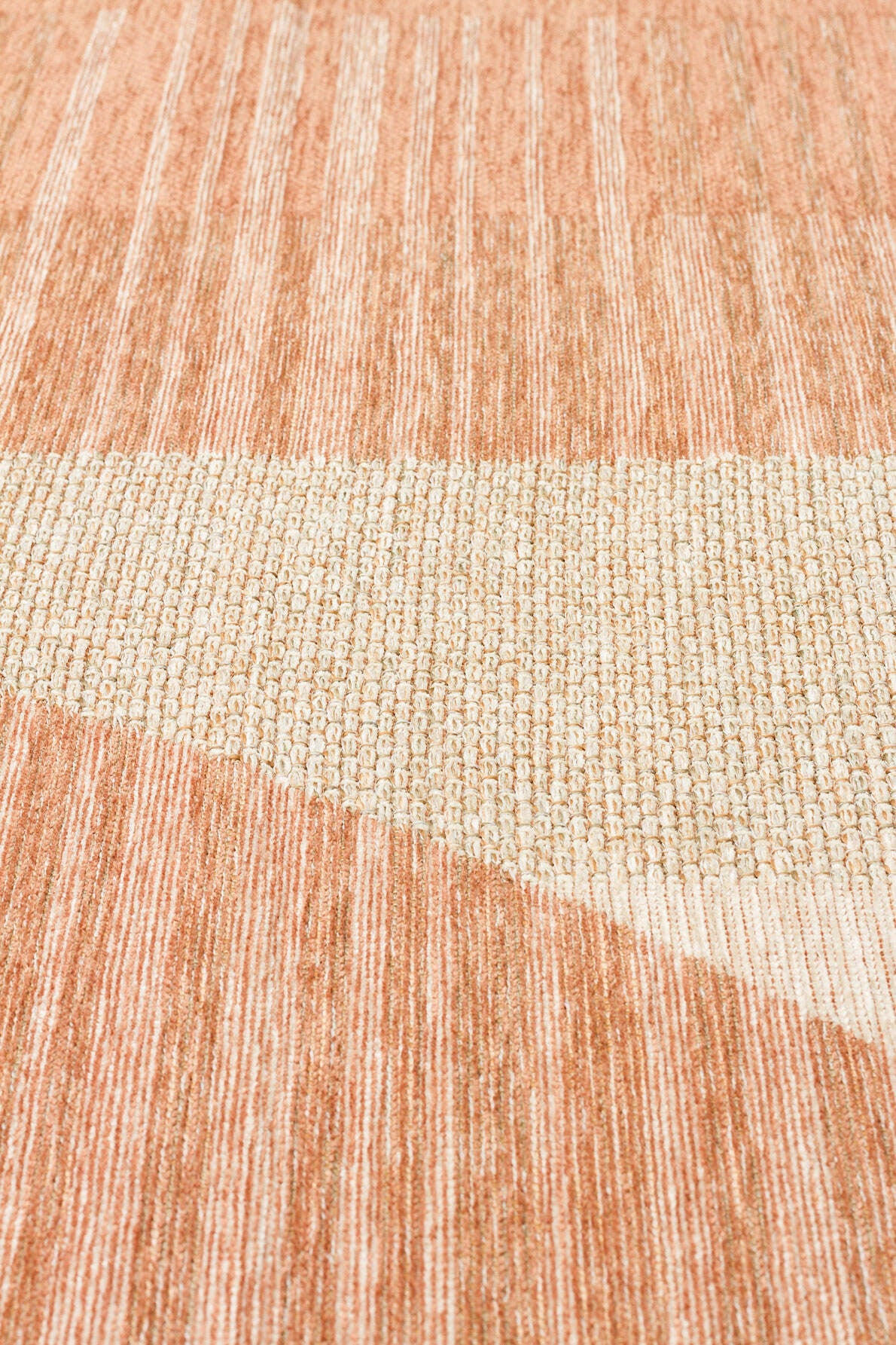 BRK 13 NATURAL BEIGE  - BROOKLYN - Hasır Görünümlü Kaymaz Renkli Dokuma Modern Kilim