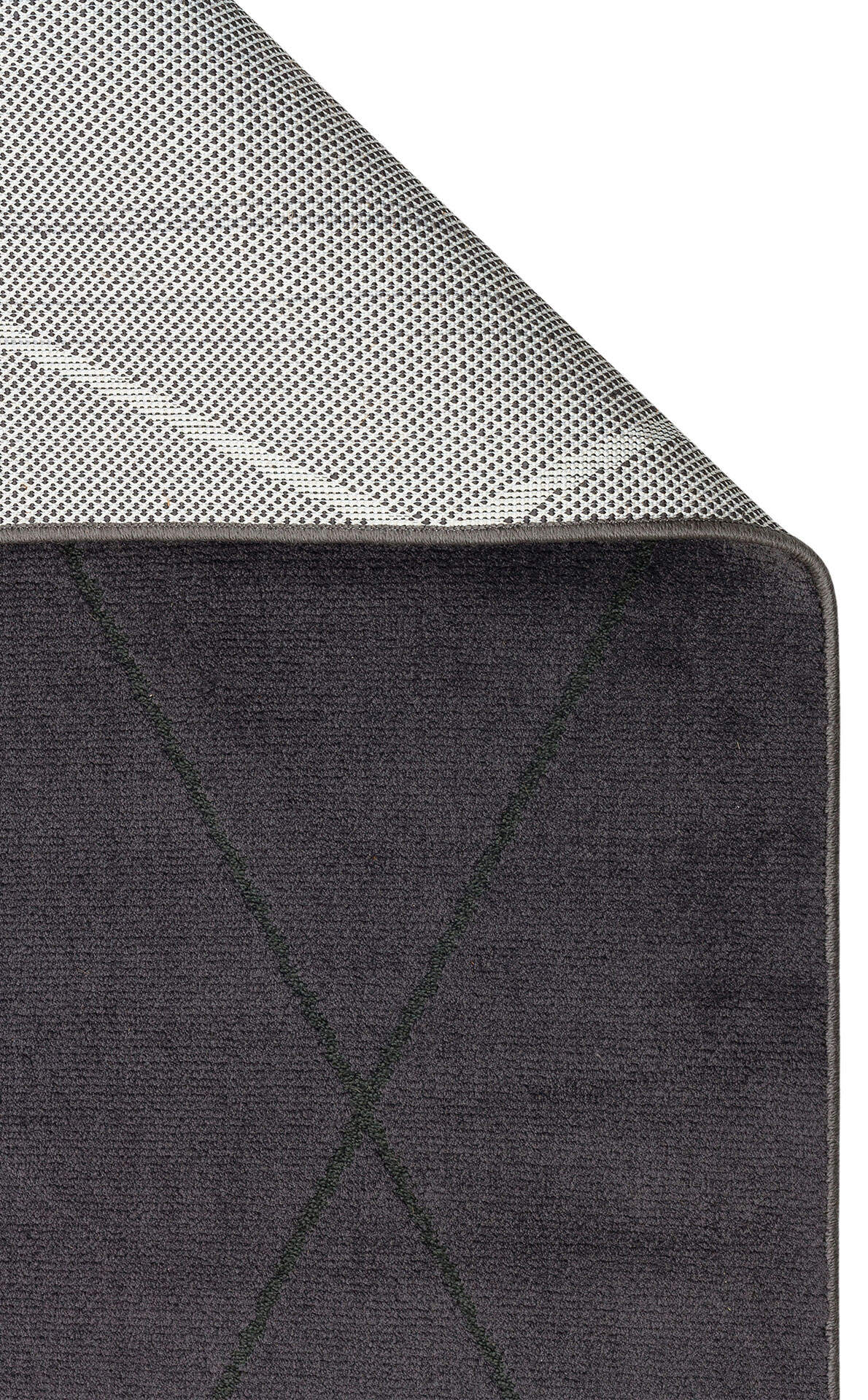 URB 02 BLACK  - URBAN - Etnik Desenlere Sahip Hav Toz Vermez Yumuşak Dokulu Modern Halı