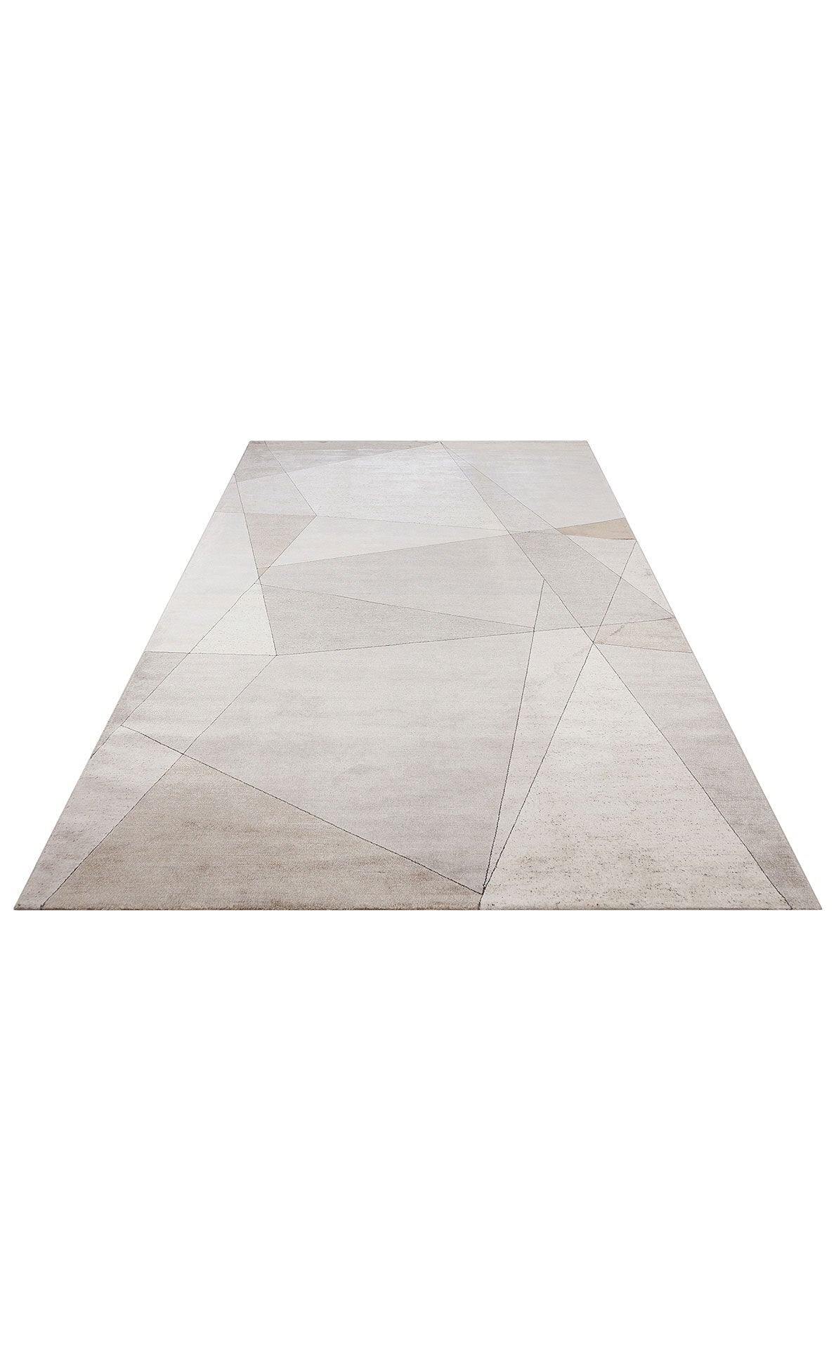 Merano MRN 07 Krem Altın - Geometrik Halı | Sık Dokuma Modern Halı