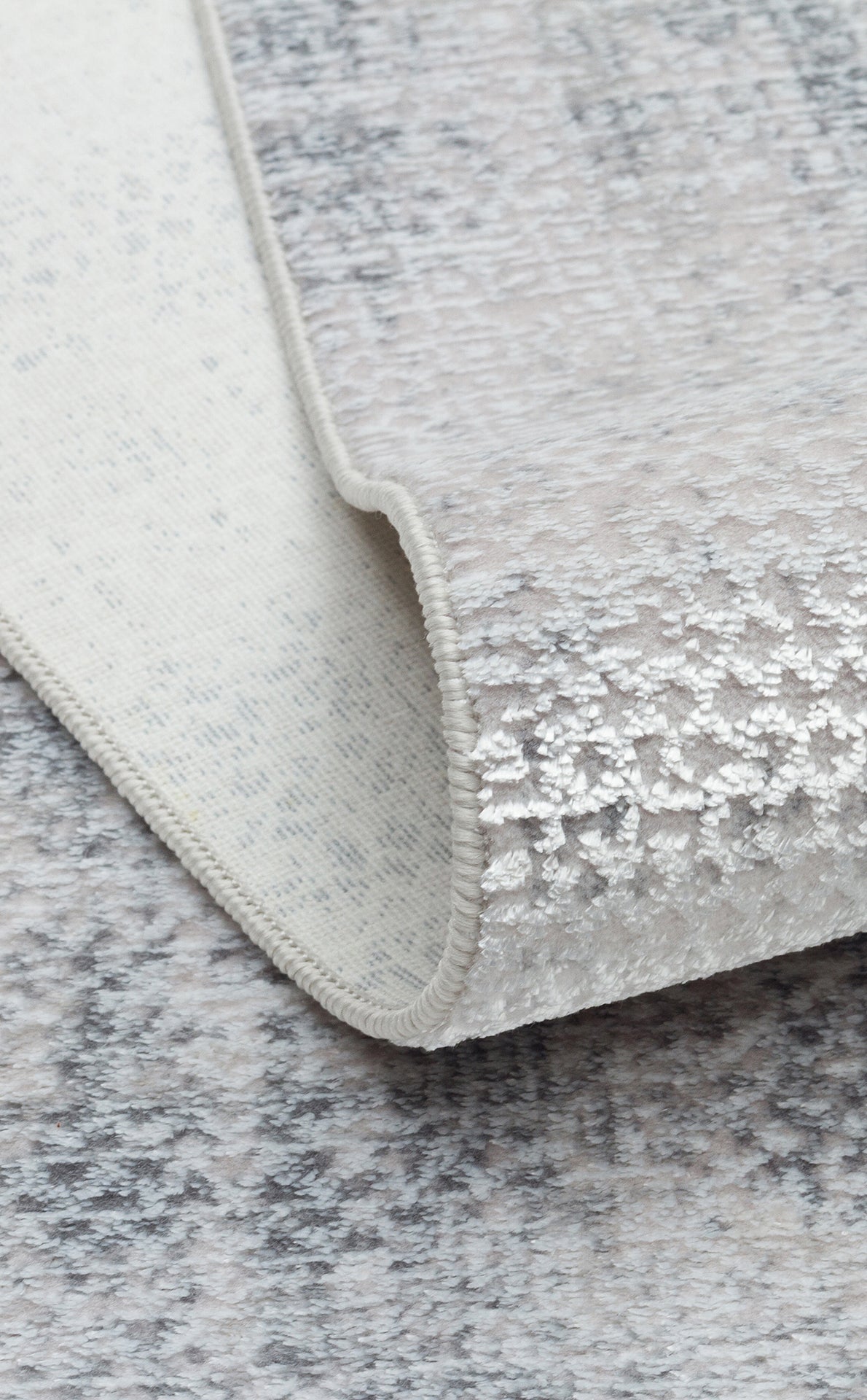 ST 21 GREY XW  - SATEEN - Hav Toz Vermez Yıkanabilir Kaymaz İnce Dokuma Modern Halı 