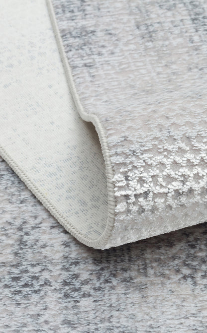 ST 21 GREY XW  - SATEEN - Hav Toz Vermez Yıkanabilir Kaymaz İnce Dokuma Modern Halı 