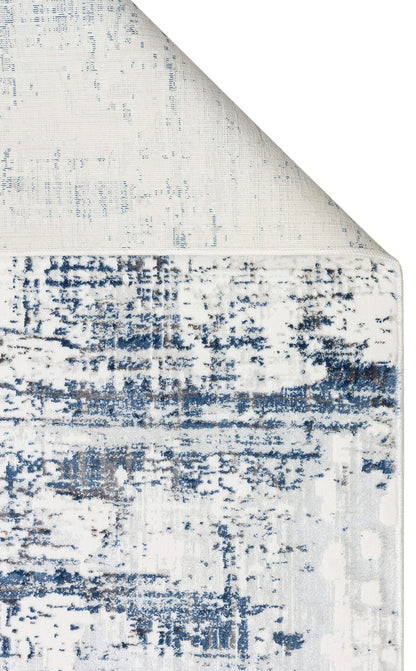 ST 904 CREAM BLUE  - SATEEN LUX - Hav Toz Vermez Modern Halı
