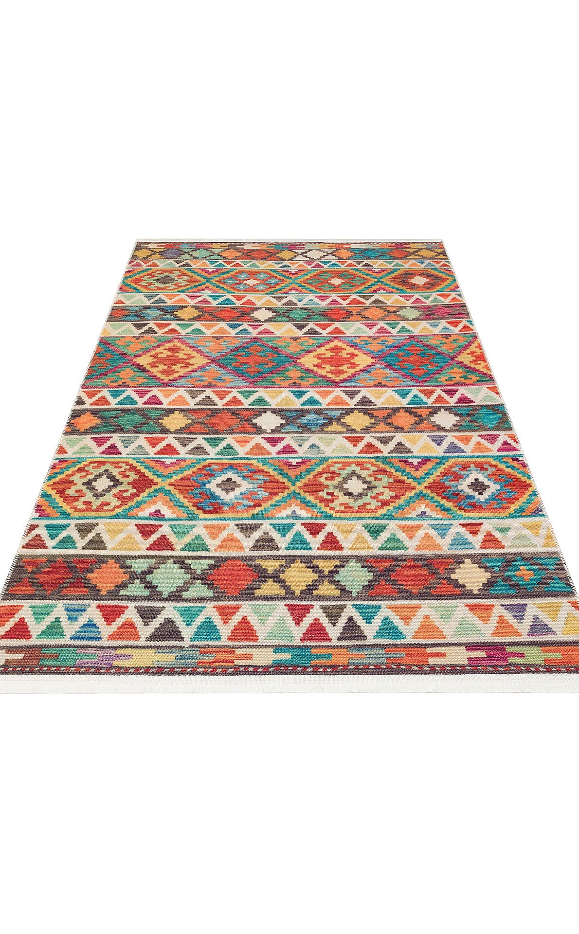 ELS 107 MULTY  - ELISTA - Vintage Desenlere Sahip Kaydırmaz Yıkanabilir Modern Halı