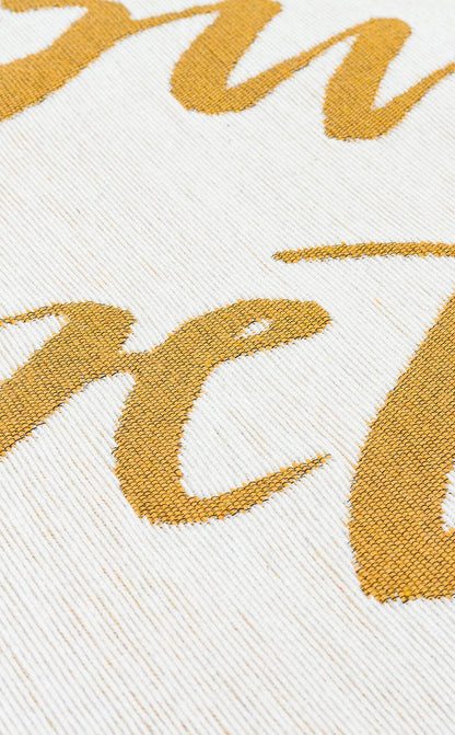 Arya Neo ARN 02 Beyaz Sarı - Yıkanabilir Çift Taraflı Modern Dokuma Kilim