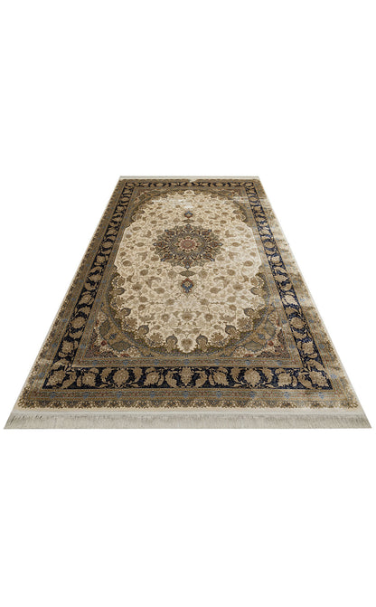 Isfahan Seccade ISF 04 Krem - Viskon Klasik Desenli Seccade Sık Dokuma Seccade
