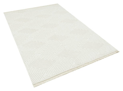 Havana 8591 Ekru - Polyester Dokuma Halı | Modern Salon Halısı