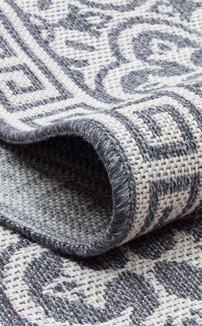 PNM 04 BEIGE  - PANAMA - Natural Yıkanabilir Kaymaz Tabanlı Tok Dokuma Kilim