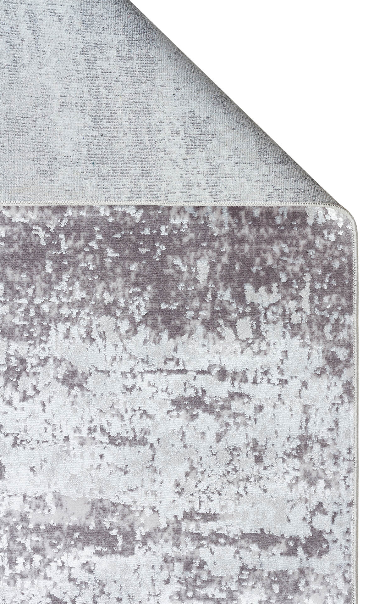 ST 112 GREY  - SATEEN - Yıkanabilir Kaymaz Tabanlı Hav Vermez Sık Dokuma Modern Halı
