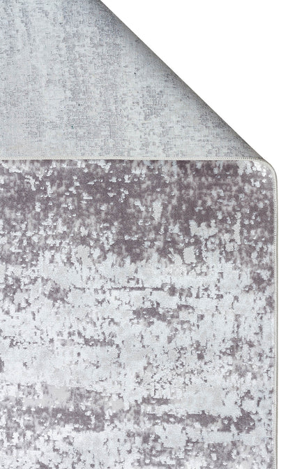 ST 112 GREY  - SATEEN - Yıkanabilir Kaymaz Tabanlı Hav Vermez Sık Dokuma Modern Halı