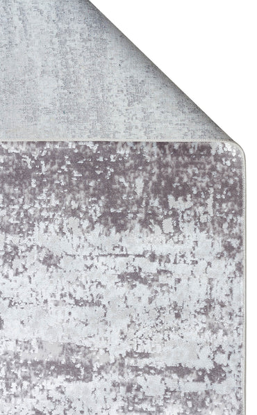 ST 112 GREY  - SATEEN - Yıkanabilir Kaymaz Tabanlı Hav Vermez Sık Dokuma Modern Halı