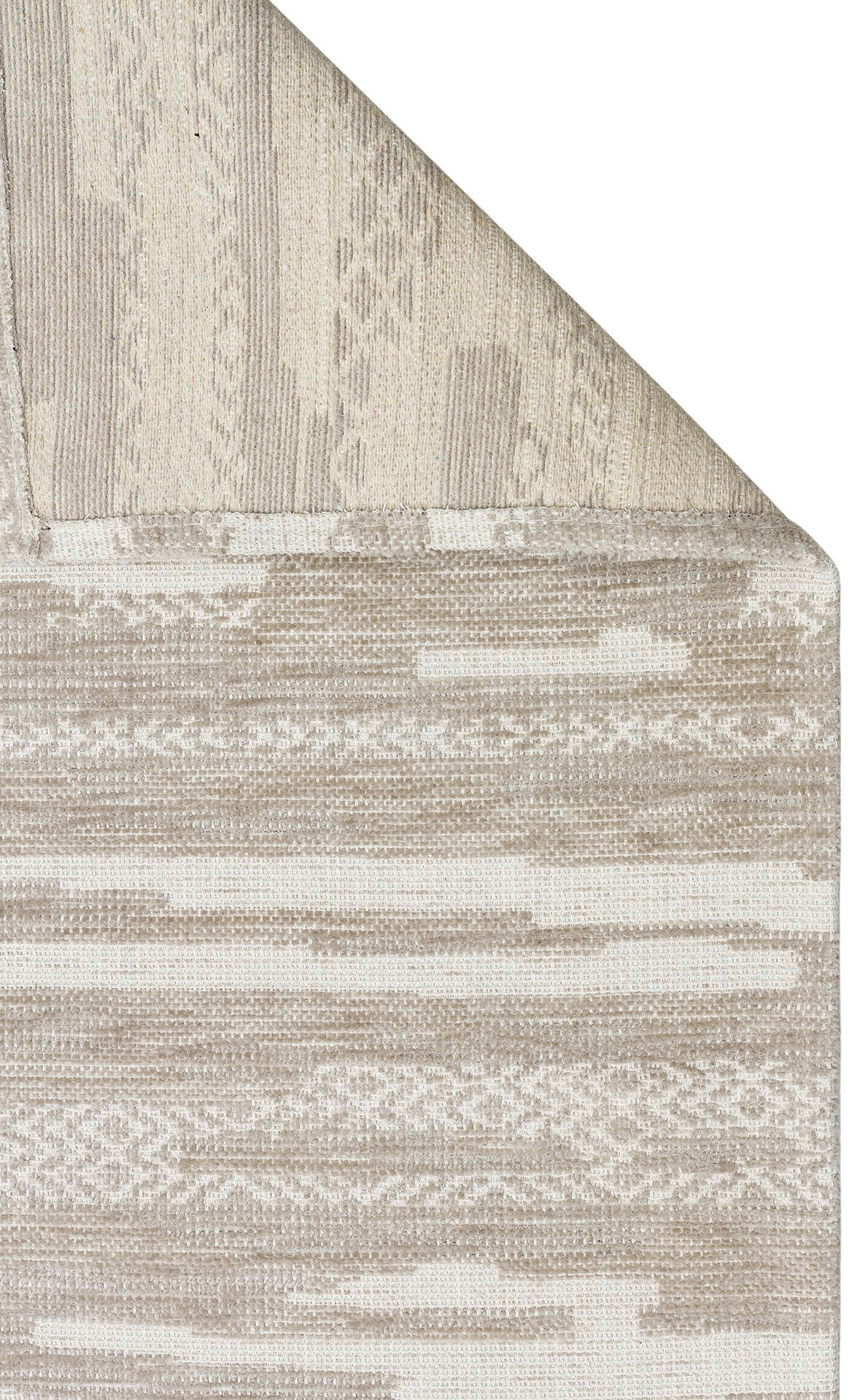 BG 01 CREAM  - BIGA - Hav Toz Vermez Kaymaz Tabanlı İnce Dokuma Modern Halı