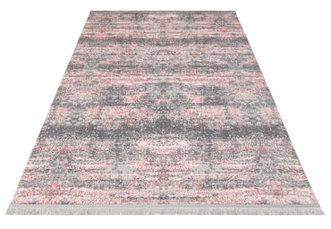 ST 01 PINK XW  - SATEEN - Hav Toz Vermez Yıkanabilir Kaymaz İnce Dokuma Modern Halı 