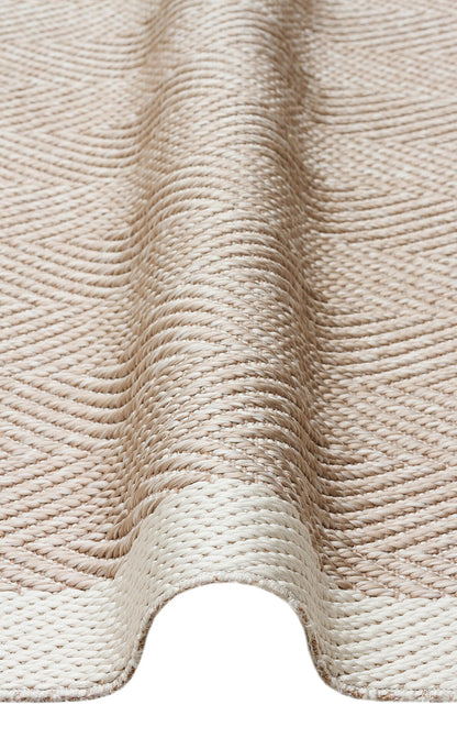 Mono MNO 02 Bej - Yıkanabilir Kaymaz Kilim Halı