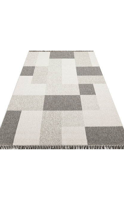 OSL 07 GREY  - OSLO - Hav Toz Vermez Hasır Dokuma Modern Makine Halısı